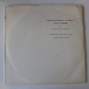 Chœurs de l'oratario, Le Messie, Haendel