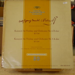 Mozart, Konzert für violine und Orchester nr 4 et 5